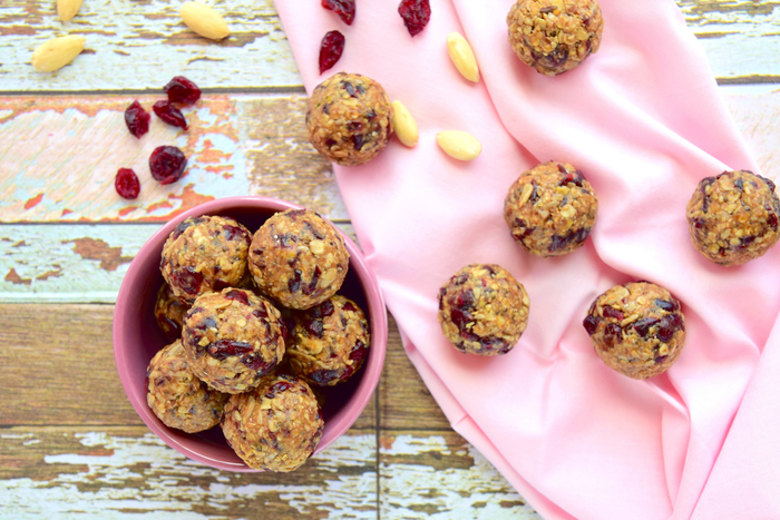 Christmas Cranberry, Orange and Ginger Bliss Balls