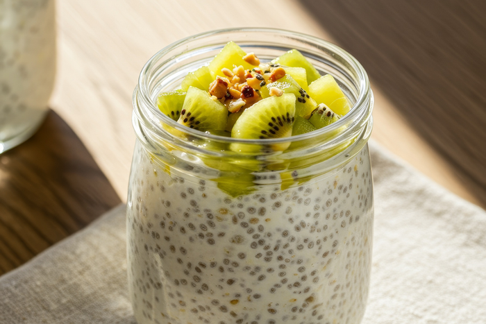 Chia Yoghurt Protein Pudding with Fresh Fruit Salsa