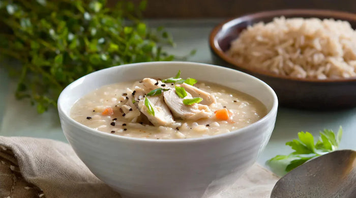Creamy Chicken & Brown Rice Soup